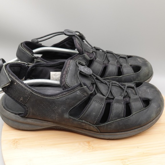 Merrell Sandals Mens 12 Black Performance Footwear Outdoors J001029 Flaws - Picture 4 of 11